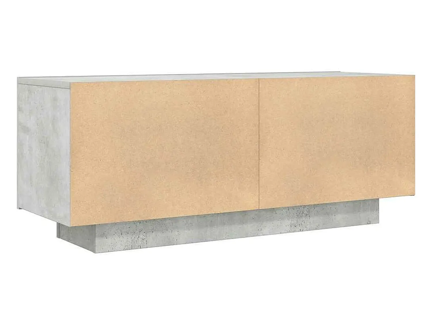 Móvel De Tv*Helloshop26 Suporte multimídia para TV prateleira para TV aparador para TV para sala de jantar sala de estar quarto 100 x 35 x 40 cm madeira industrializada cinza 02_0025490 Castanho