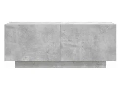 Móvel De Tv*Helloshop26 Suporte multimídia para TV prateleira para TV aparador para TV para sala de jantar sala de estar quarto 100 x 35 x 40 cm madeira industrializada cinza 02_0025490 Castanho