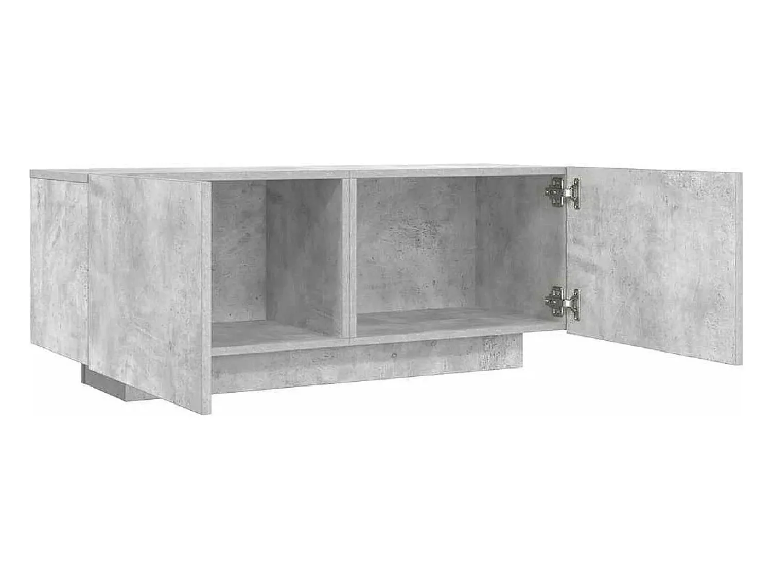 Móvel De Tv*Helloshop26 Suporte multimídia para TV prateleira para TV aparador para TV para sala de jantar sala de estar quarto 100 x 35 x 40 cm madeira industrializada cinza 02_0025490 Castanho