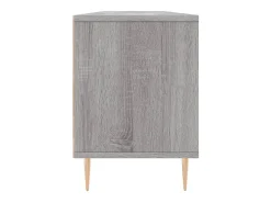 Móvel De Tv*Helloshop26 Suporte multimídia para TV prateleira para TV móvel para TV sala de jantar sala de estar quarto Sonoma 150 x 30 x 44,5 cm madeira industrializada cinza 02_0028398 Castanho