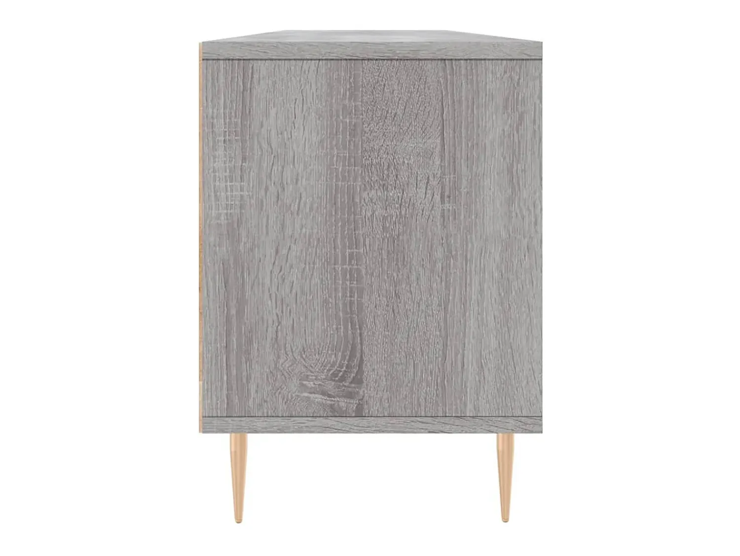 Móvel De Tv*Helloshop26 Suporte multimídia para TV prateleira para TV móvel para TV sala de jantar sala de estar quarto Sonoma 150 x 30 x 44,5 cm madeira industrializada cinza 02_0028398 Castanho