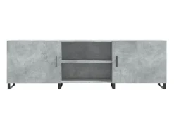 Móvel De Tv|Helloshop26 Suporte multimídia para TV prateleira para TV aparador armário para TV sala de jantar sala de estar quarto 150 x 30 x 50 cm madeira industrializada cinza 02_0026000 Castanho