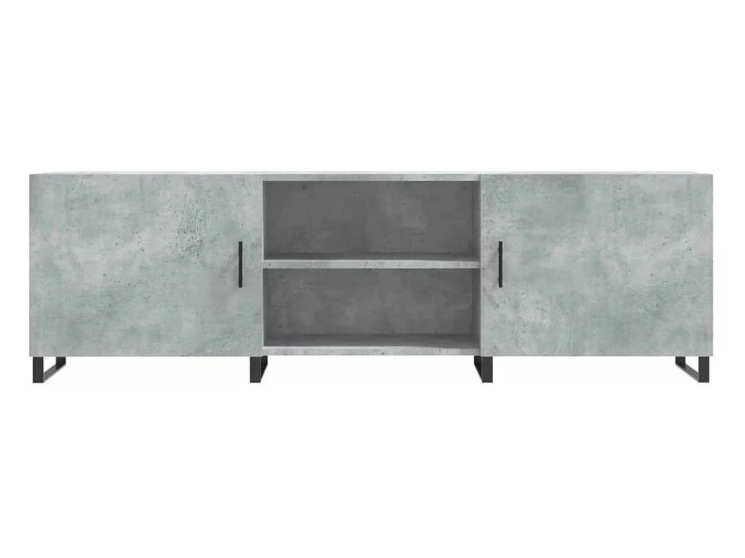 Móvel De Tv|Helloshop26 Suporte multimídia para TV prateleira para TV aparador armário para TV sala de jantar sala de estar quarto 150 x 30 x 50 cm madeira industrializada cinza 02_0026000 Castanho