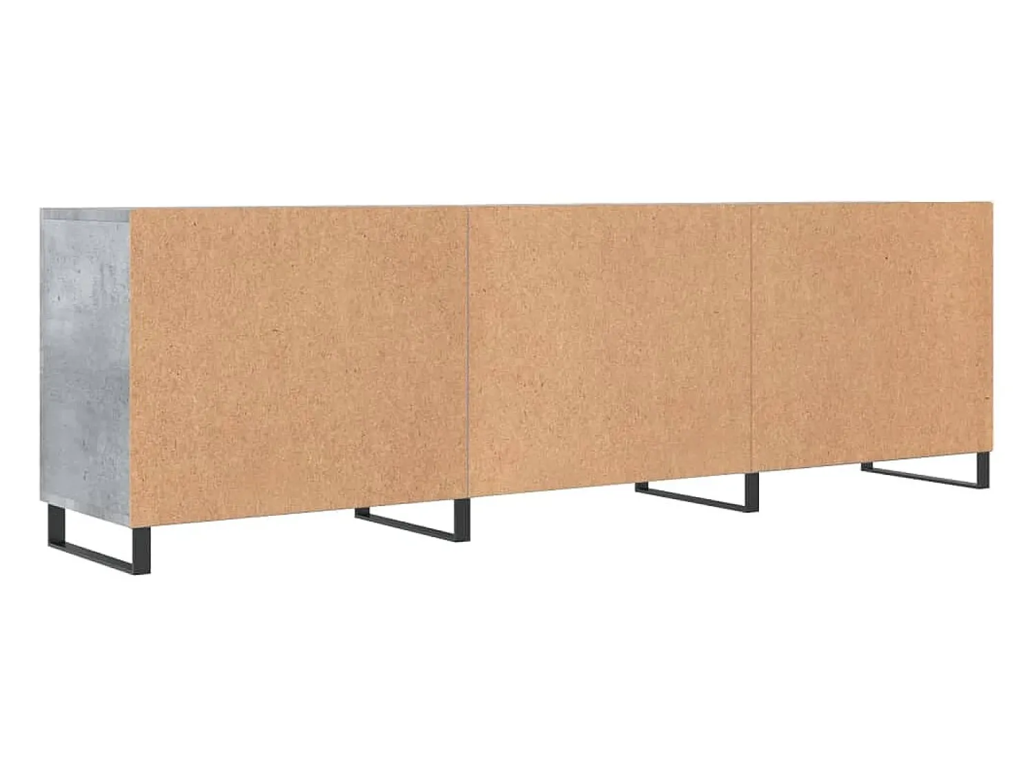 Móvel De Tv|Helloshop26 Suporte multimídia para TV prateleira para TV aparador armário para TV sala de jantar sala de estar quarto 150 x 30 x 50 cm madeira industrializada cinza 02_0026000 Castanho