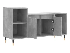 Helloshop26 Suporte multimídia para TV prateleira para TV aparador armário para TV sala de jantar sala de estar quarto 100 x 35 x 55 cm madeira industrializada cinza 02_0025515^ Móvel De Tv