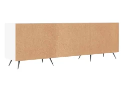 Helloshop26 Suporte multimídia para TV prateleira para TV aparador armário para TV sala de jantar sala de estar quarto 150 x 30 x 50 cm madeira engenheirada branca 02_0025988 Branco