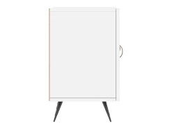Helloshop26 Suporte multimídia para TV prateleira para TV aparador armário para TV sala de jantar sala de estar quarto 150 x 30 x 50 cm madeira engenheirada branca 02_0025988 Branco