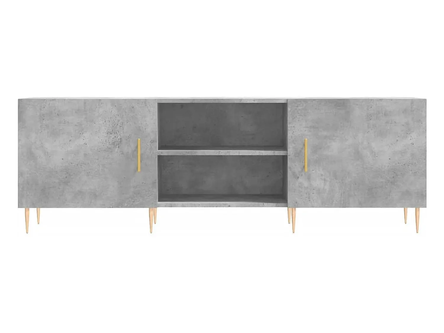 Helloshop26 Suporte multimídia para TV prateleira para TV aparador armário para TV sala de jantar sala de estar quarto 150 x 30 x 50 cm madeira industrializada cinza 02_0025997^ Móvel De Tv