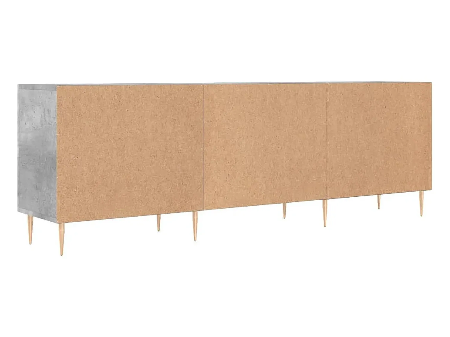 Helloshop26 Suporte multimídia para TV prateleira para TV aparador armário para TV sala de jantar sala de estar quarto 150 x 30 x 50 cm madeira industrializada cinza 02_0025997^ Móvel De Tv