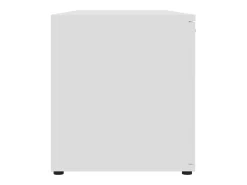 Helloshop26 Suporte multimídia para TV prateleira para TV aparador armário para TV sala de jantar sala de estar quarto 120 x 34 x 37 cm madeira engenheirada branca 02_0025854 Branco