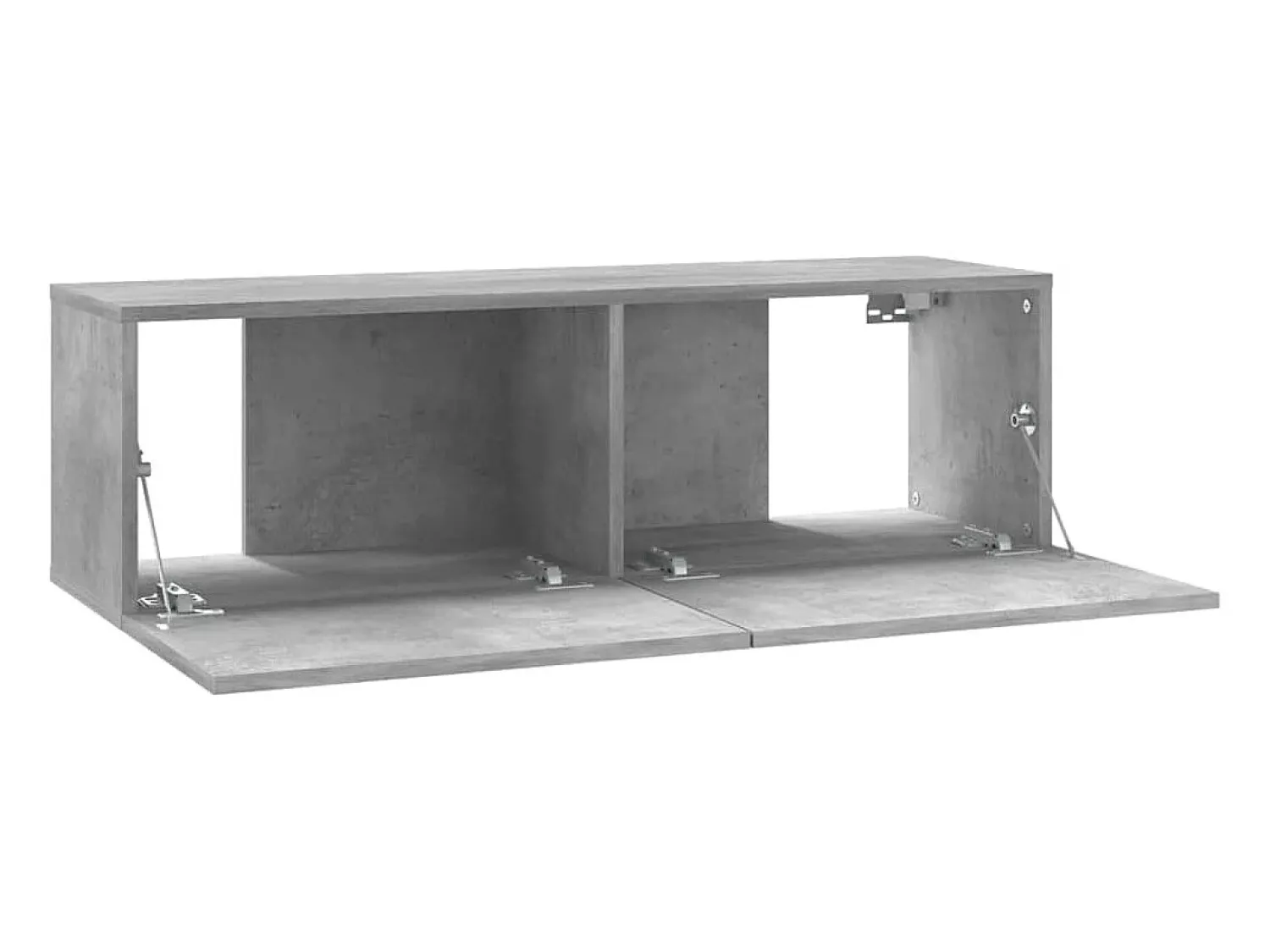 Móvel De Tv|Helloshop26 Suporte multimídia para TV prateleira para TV aparador para TV sala de jantar sala de estar quarto 100 x 30 x 30 cm madeira industrializada cinza 02_0025433 Castanho