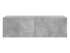 Móvel De Tv|Helloshop26 Suporte multimídia para TV prateleira para TV aparador para TV sala de jantar sala de estar quarto 100 x 30 x 30 cm madeira industrializada cinza 02_0025433 Castanho