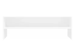 Móvel De Tv|Helloshop26 Suporte multimídia para TV prateleira para TV aparador armário para TV sala de jantar sala de estar quarto 120 x 40 x 40 cm madeira engenheirada branca 02_0025868 Branco