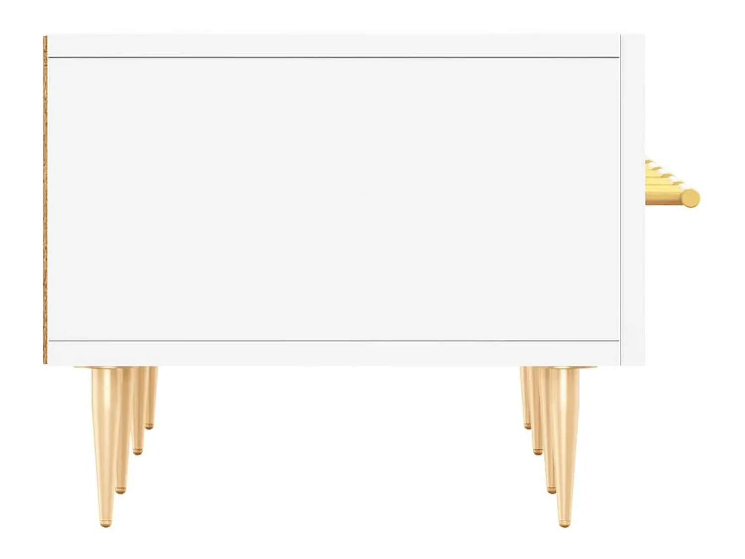 Helloshop26 Suporte multimídia para TV prateleira para TV aparador armário para TV sala de jantar sala de estar quarto 150 x 36 x 30 cm madeira engenheirada branca 02_0026022^ Móvel De Tv