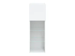 Móvel De Tv|Helloshop26 Suporte multimídia para TV prateleira para TV aparador móvel para TV para sala de jantar sala de estar quarto com luzes LED 30,5 x 30 x 90 cm 02_0026590 Branco
