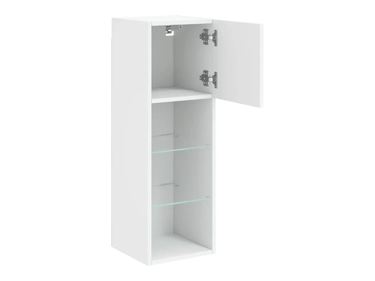 Móvel De Tv|Helloshop26 Suporte multimídia para TV prateleira para TV aparador móvel para TV para sala de jantar sala de estar quarto com luzes LED 30,5 x 30 x 90 cm 02_0026590 Branco