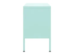 Móvel De Tv|Helloshop26 Suporte multimídia para TV prateleira para TV armário para TV sala de jantar sala de estar quarto verde menta 105 x 35 x 50 cm aço verde 02_0027689 Cinzento