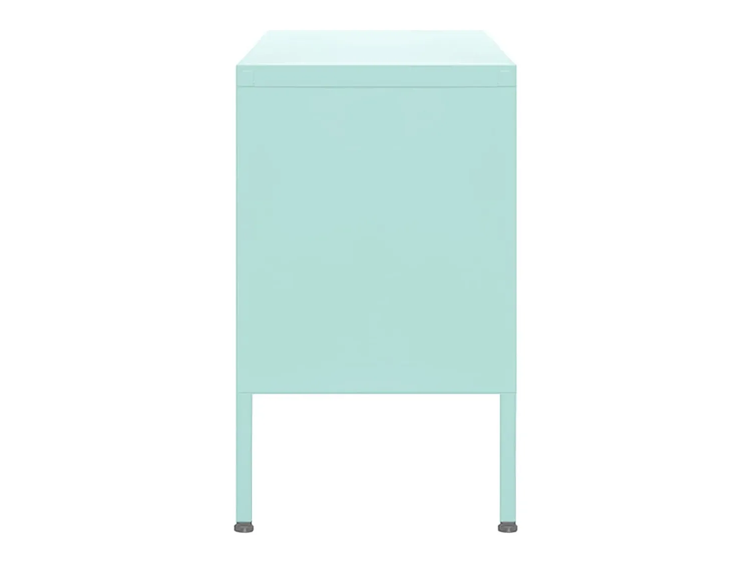 Móvel De Tv|Helloshop26 Suporte multimídia para TV prateleira para TV armário para TV sala de jantar sala de estar quarto verde menta 105 x 35 x 50 cm aço verde 02_0027689 Cinzento