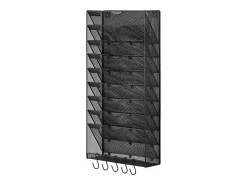 Acessórios De Arrumação|Cesto* Suporte Mural SucceBuy File Wall Shelf Mesh Wall File Holder 1 Peça 10 Bolsas para Escritório e Escola Preto