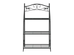 Prateleira| Suporte para flores 56x30x96 cm aço PT765212 Preto