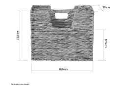 Clearance Suporte para Jornais 40x34x20 cm Natural em Capim Marinho Castanho