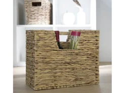 Clearance Suporte para Jornais 40x34x20 cm Natural em Capim Marinho Castanho