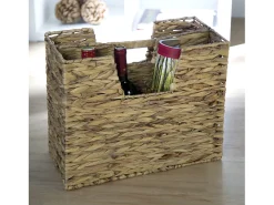 Clearance Suporte para Jornais 40x34x20 cm Natural em Capim Marinho Castanho