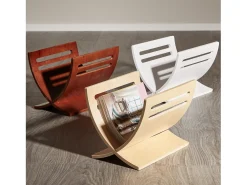Suporte para jornais 30x29x36 cm natural^ Acessórios De Arrumação