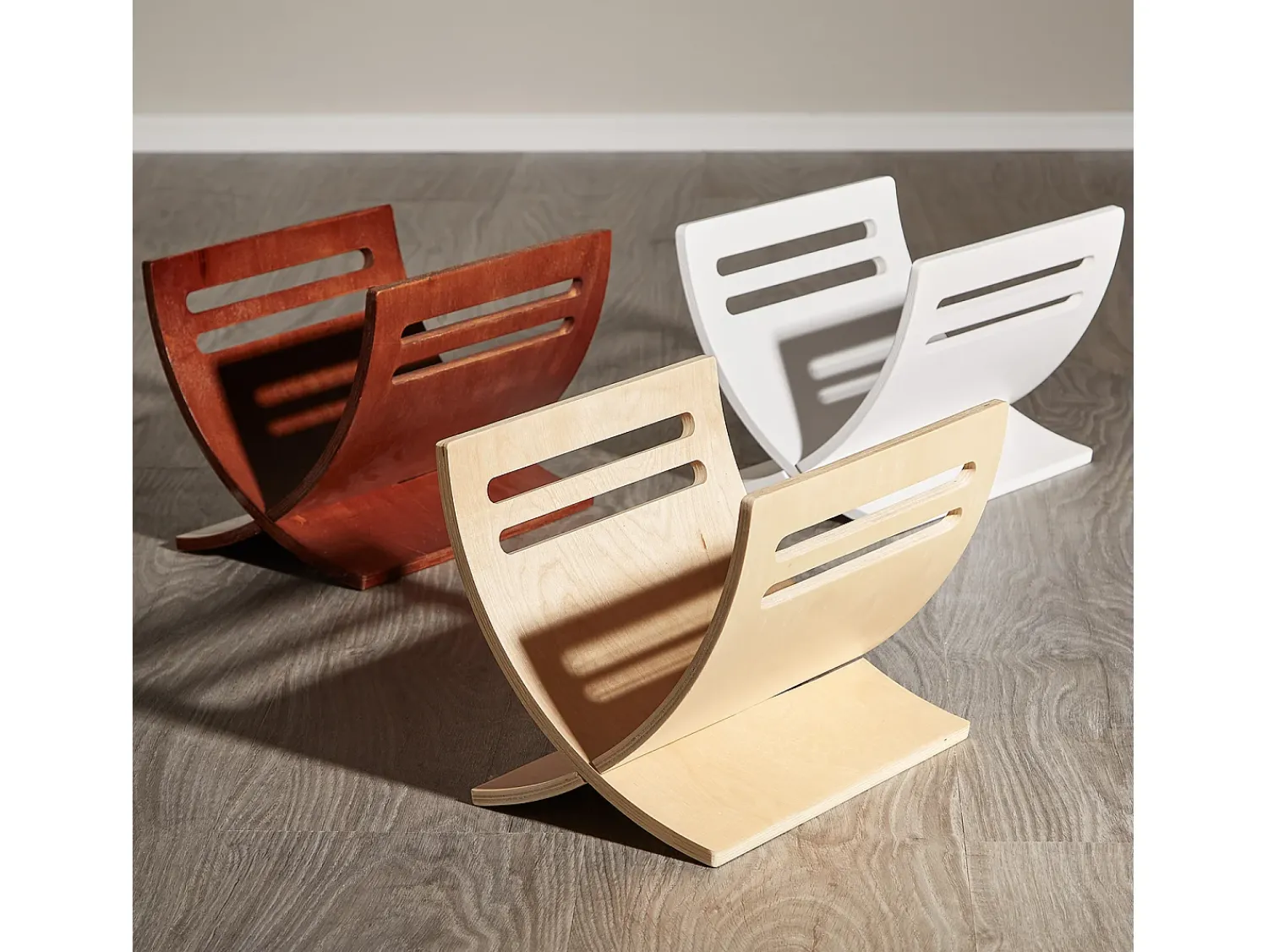 Suporte para jornais 30x29x36 cm natural^ Acessórios De Arrumação