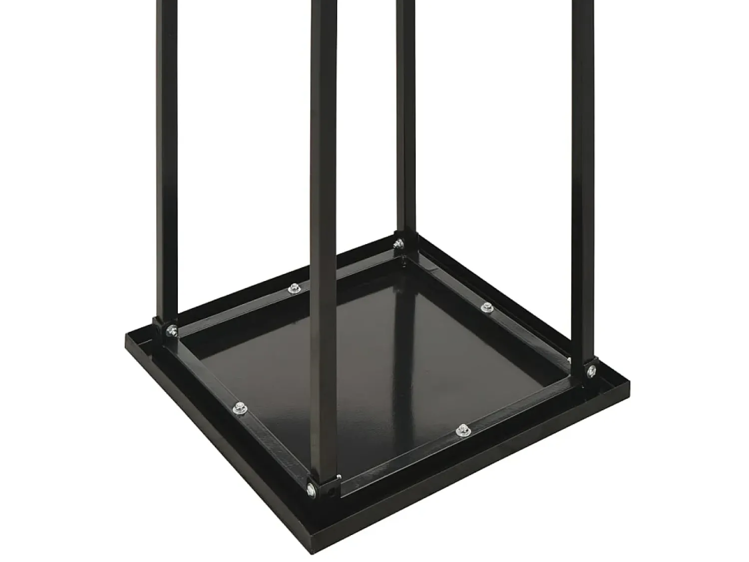 Best Suporte para lenha com base 37x37x113 cm aço PT687216 Preto