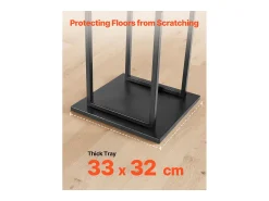 Suporte para Lenha SucceBuy de Aquecimento, 33 x 32 x 112 cm, Armazenamento de Lenha Interno, Capacidade de Carga 45,4 kg, Suporte de Armazenamento para Lenha Alto^ Acessórios De Arrumação