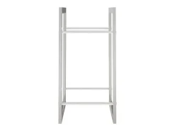 Suporte para lenha 50x28x56 cm aço inoxidável PT237251^ Acessórios De Arrumação