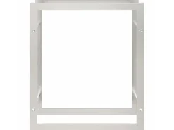 Suporte para lenha 50x28x56 cm aço inoxidável PT237251^ Acessórios De Arrumação