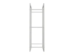 Sale Suporte para lenha 50x28x94 cm aço inoxidável PT824063 Prateado