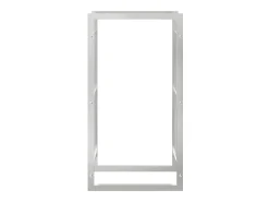 Sale Suporte para lenha 50x28x94 cm aço inoxidável PT824063 Prateado