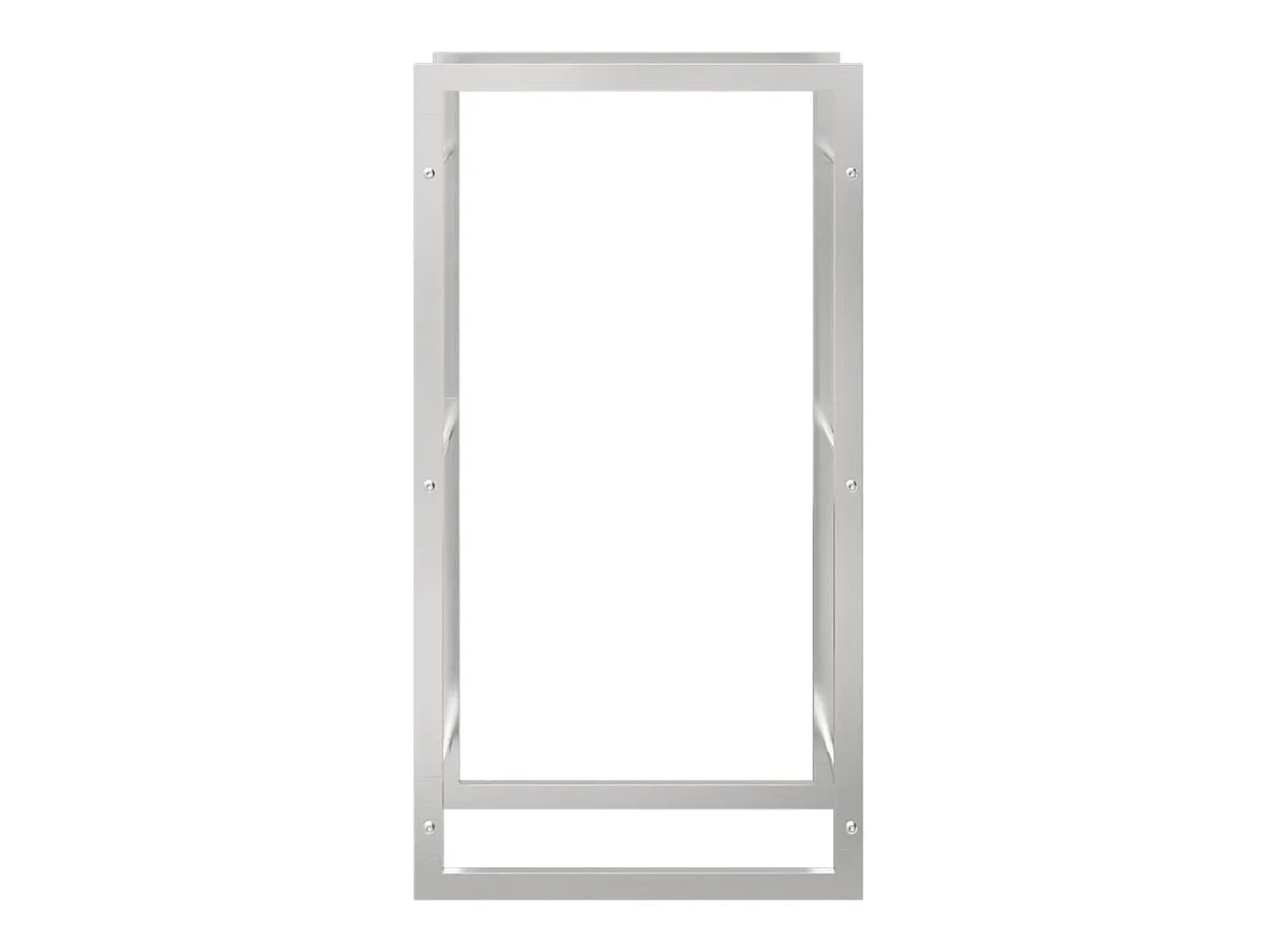 Sale Suporte para lenha 50x28x94 cm aço inoxidável PT824063 Prateado