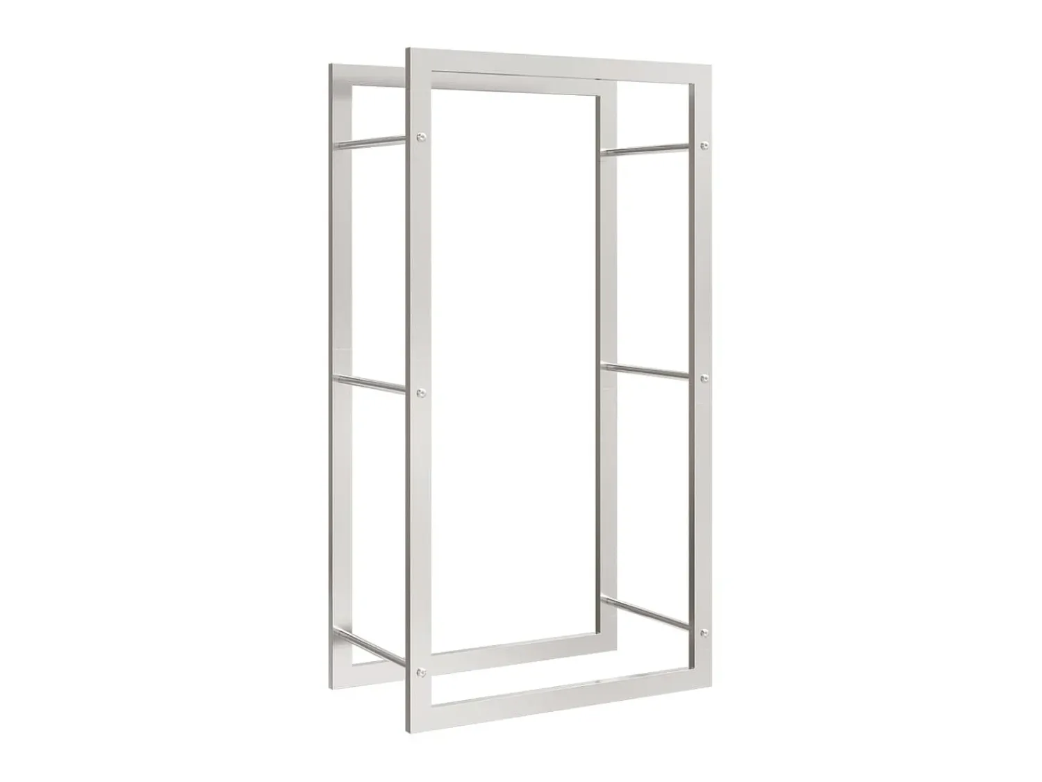 Sale Suporte para lenha 50x28x94 cm aço inoxidável PT824063 Prateado