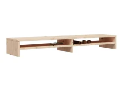 Móvel De Tv| Suporte para monitor 100x24x13 cm madeira de pinho maciça PT272256 Castanho