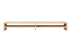 Móvel De Tv| Suporte para monitor 100x24x13 cm madeira de pinho maciça PT272256 Castanho
