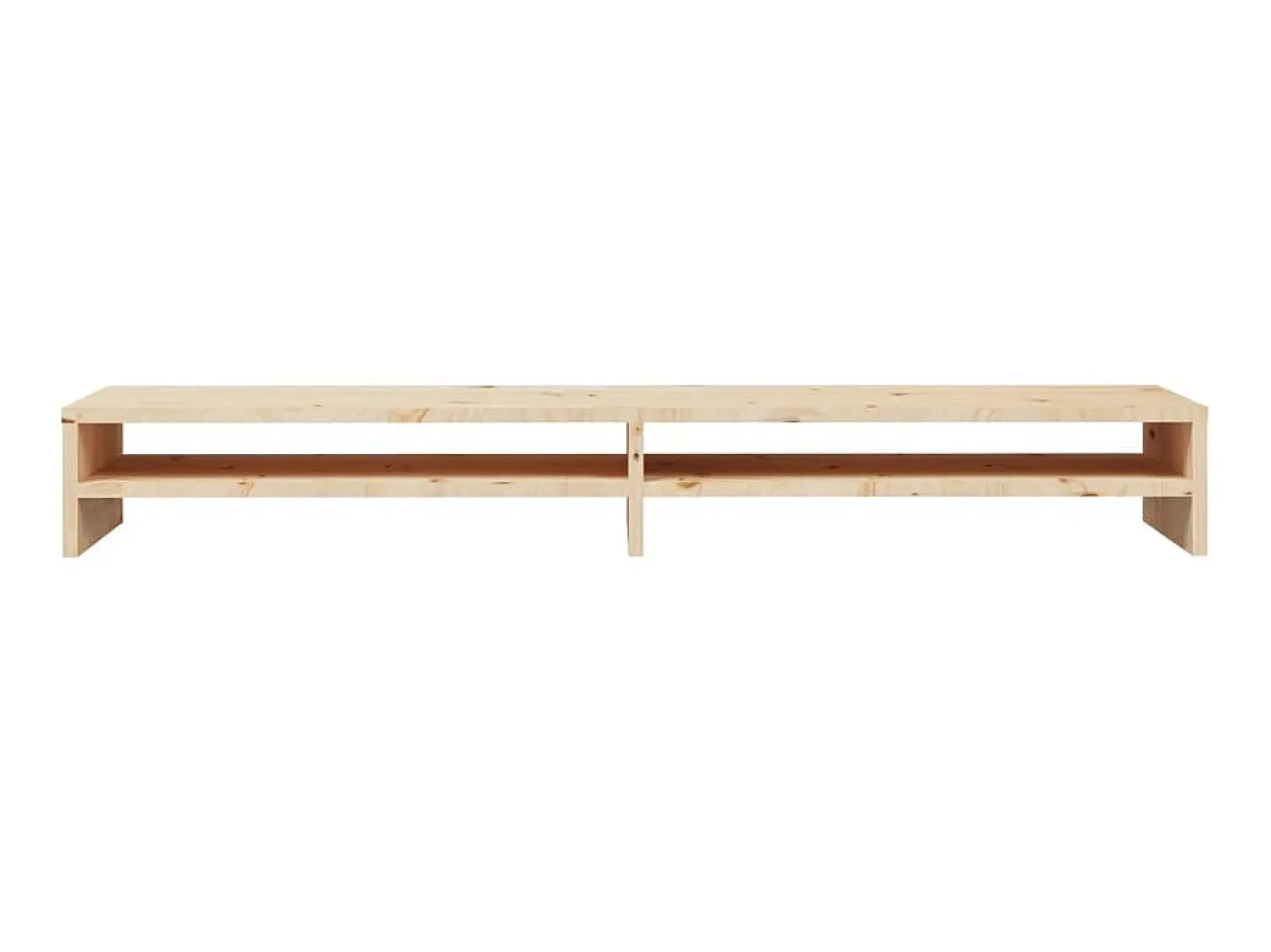 Móvel De Tv| Suporte para monitor 100x24x13 cm madeira de pinho maciça PT272256 Castanho