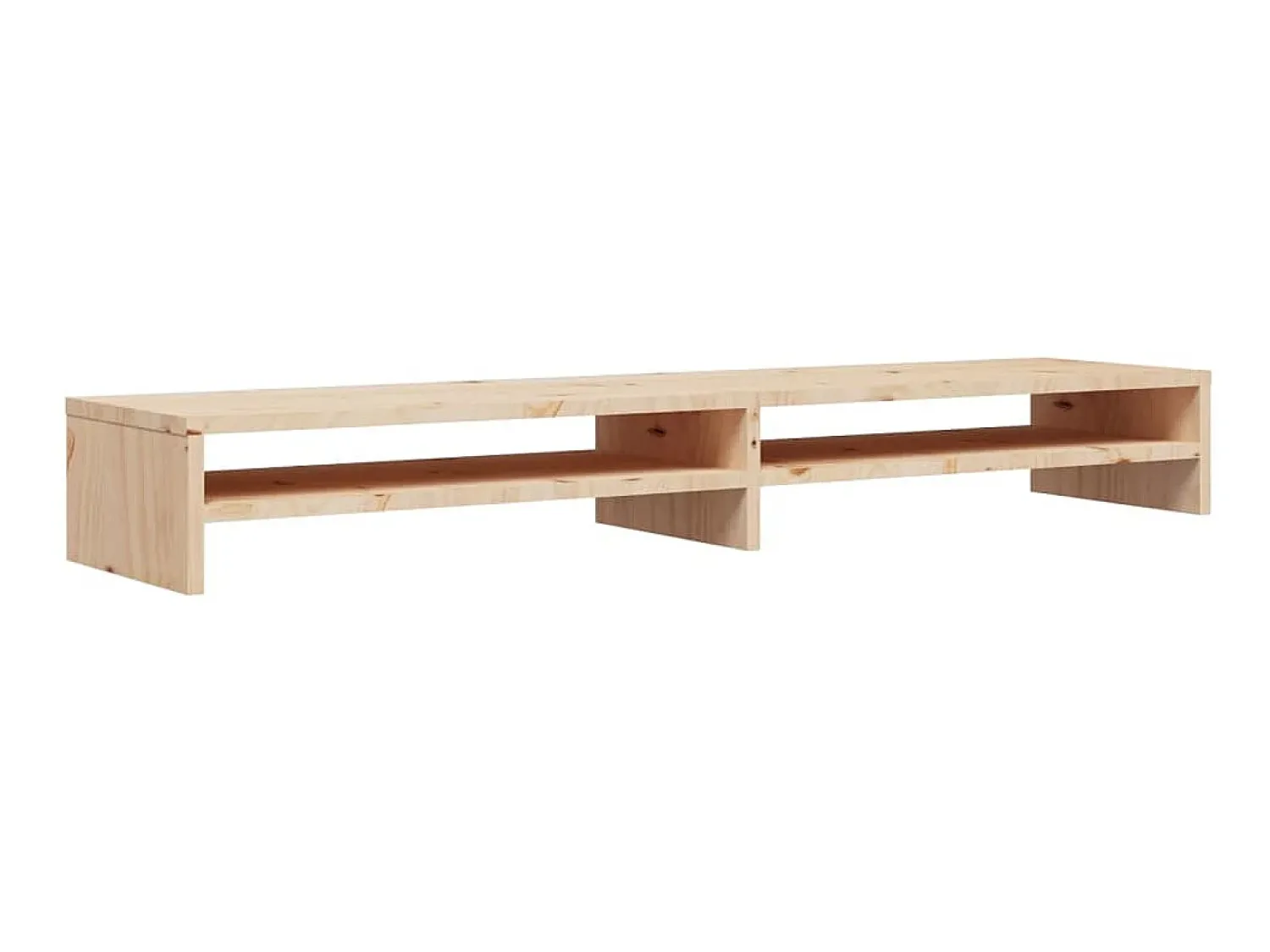 Móvel De Tv| Suporte para monitor 100x24x13 cm madeira de pinho maciça PT272256 Castanho