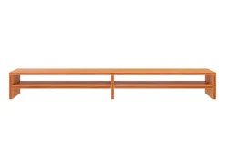 Móvel De Tv| Suporte para monitor 100x24x13 cm pinho maciço mel PT852708 Castanho