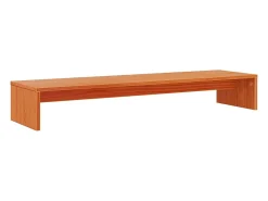 Suporte para monitor 100x27x15 cm pinho maciço mel PT518621 Castanho