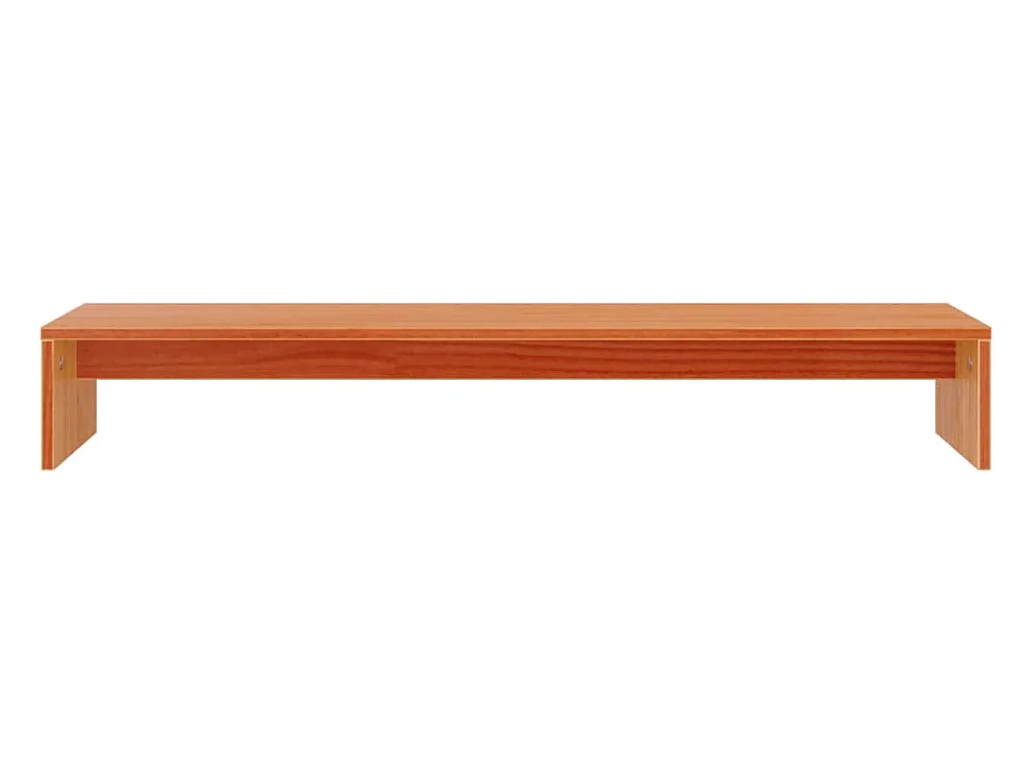 Suporte para monitor 100x27x15 cm pinho maciço mel PT518621 Castanho