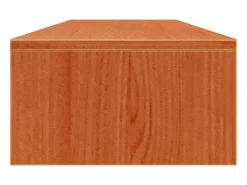 Suporte para monitor 100x27x15 cm pinho maciço mel PT518621 Castanho