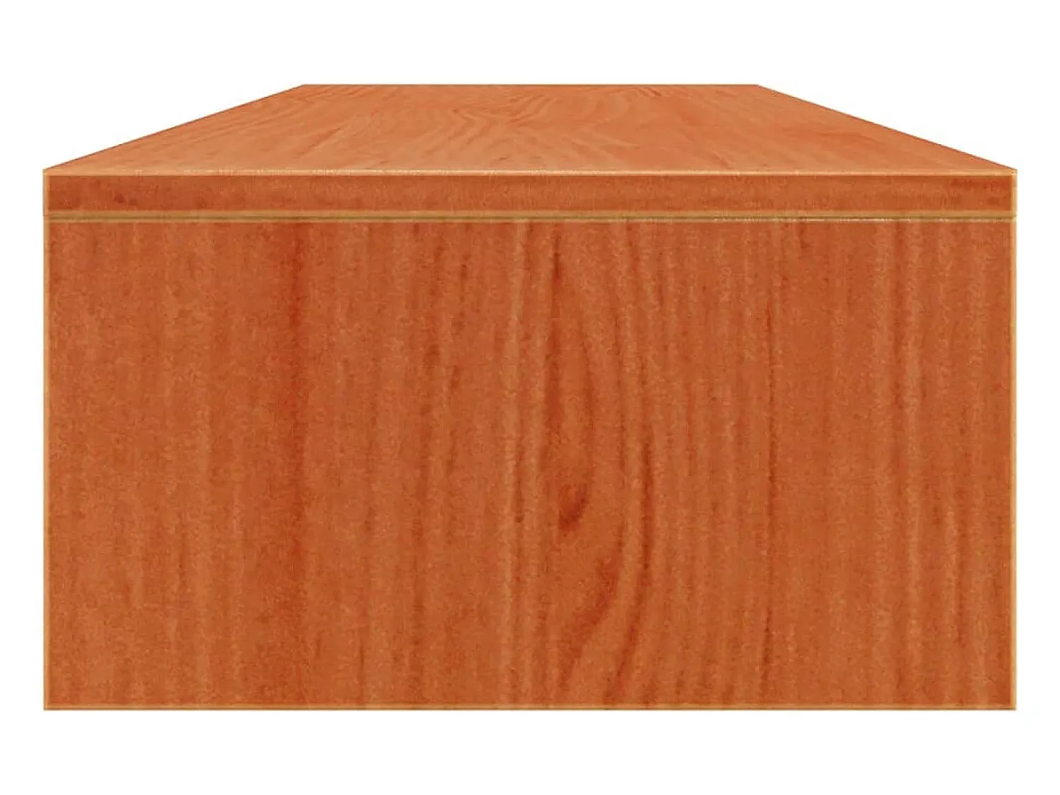 Suporte para monitor 100x27x15 cm pinho maciço mel PT518621 Castanho