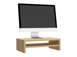 Móvel De Tv| Suporte para monitor 42x24x13 cm contraplacado carvalho sonoma PT395017 Castanho