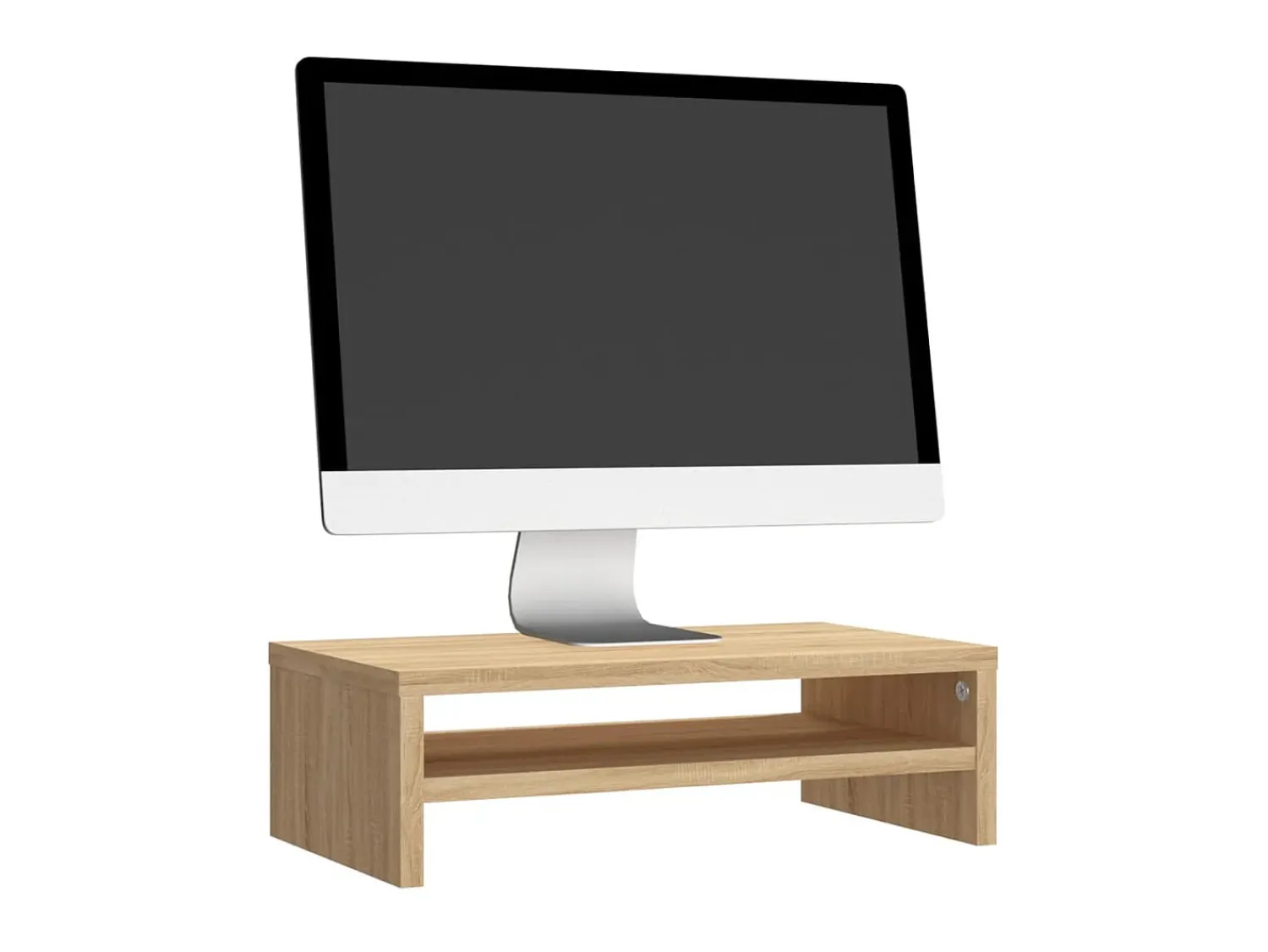 Móvel De Tv| Suporte para monitor 42x24x13 cm contraplacado carvalho sonoma PT395017 Castanho
