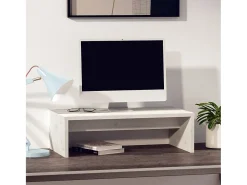 Suporte para monitor 50x27x15 cm pinho maciço PT814592^ Móvel De Tv