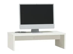Suporte para monitor 50x27x15 cm pinho maciço PT814592^ Móvel De Tv